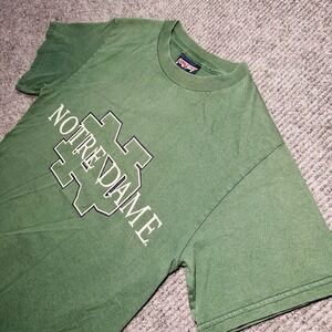 Vintage‎ Notre Dame Fighting Irish Shirt Adult Small Irish Green USA Jansport